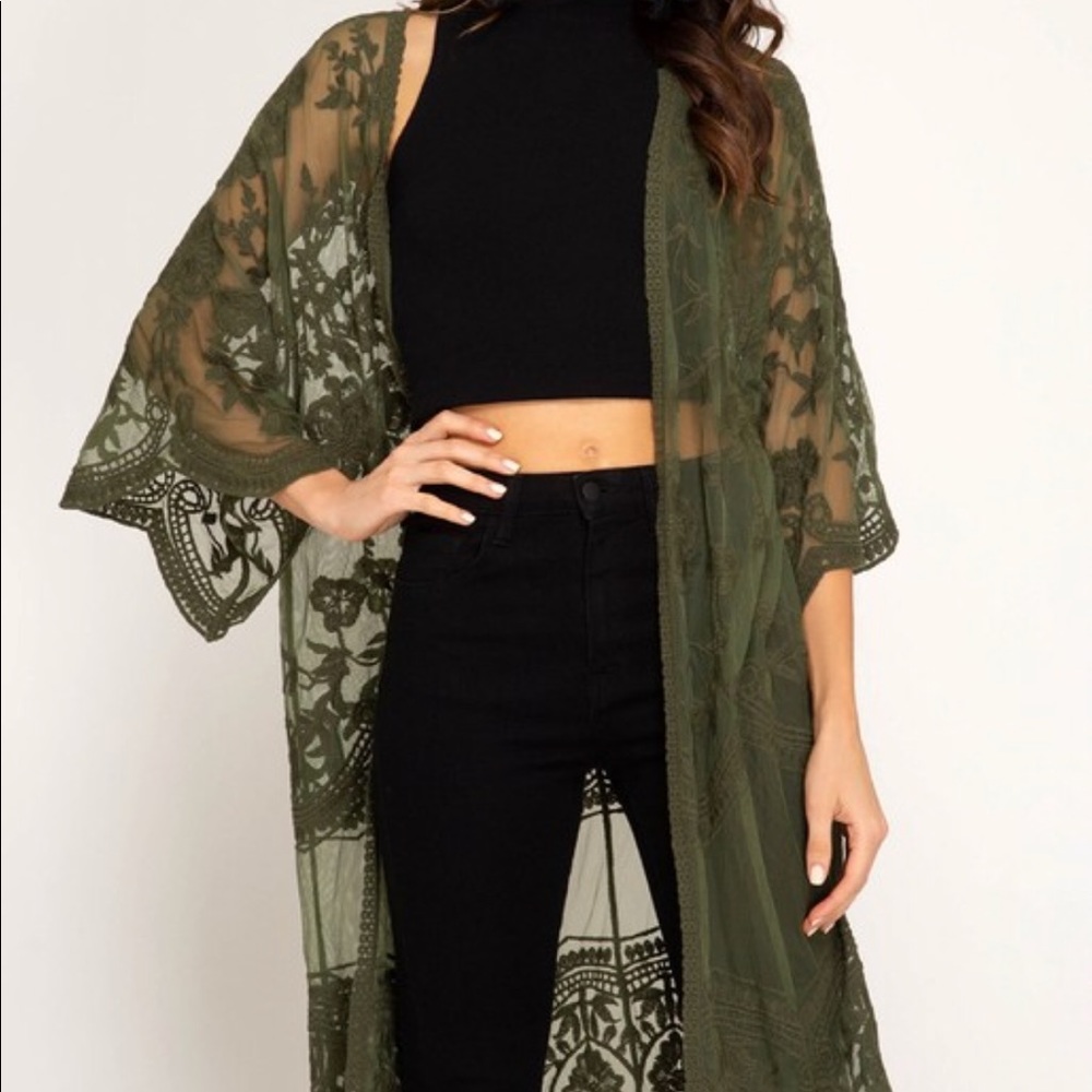 Lace Duster Cardigan